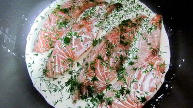 семга, тушеная в мультиварке