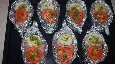 сом, запеченный в фольге