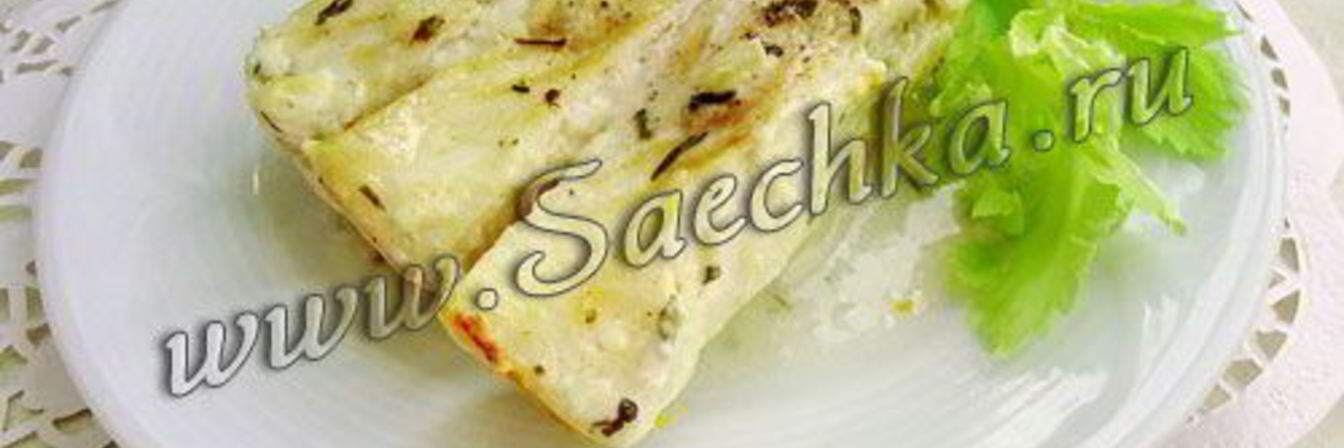 Треска под творожно-сливочным соусом