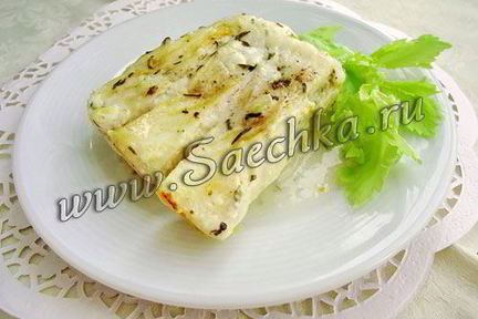 Треска под творожно-сливочным соусом