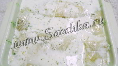 треска под творожно-сливочным соусом