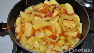 тушеная белая рыба по-испански