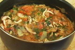 Тушеные кальмары