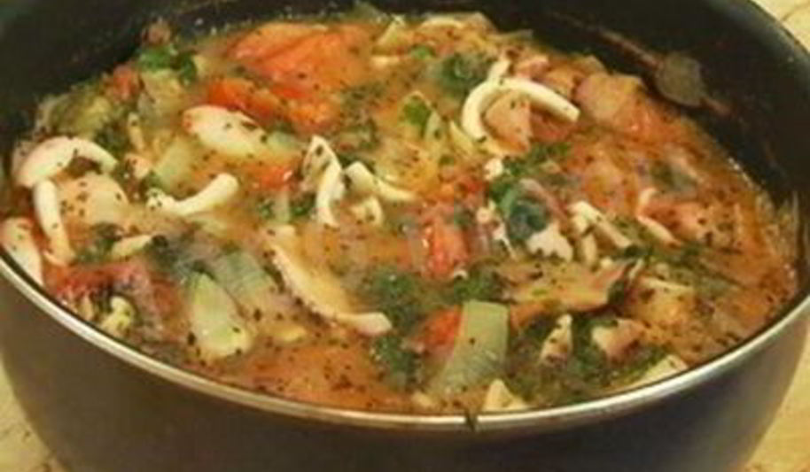 Рецепт тушеных кальмаров