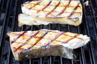 Вкусный палтус на гриле