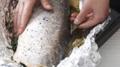 запеченная горбуша в фольге