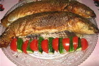 Запеченная кефаль