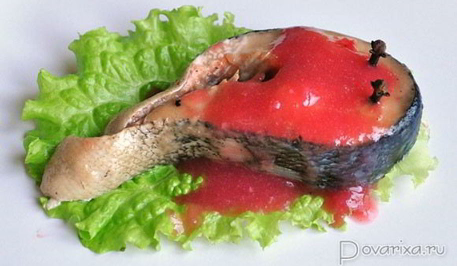 Рецепт запеченной кеты в апельсиновой глазури