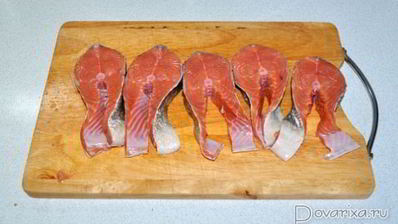 запеченная кета в апельсиновой глазури