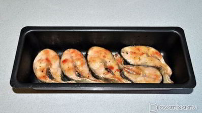 запеченная кета в апельсиновой глазури