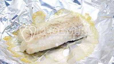 запеченная треска с помидорной заправкой