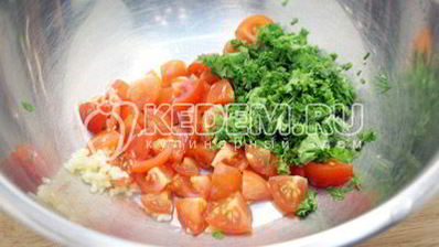 запеченная треска с помидорной заправкой