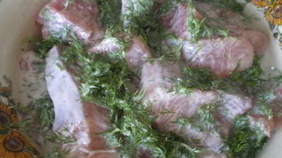 запеченное рыбное филе германское с картофельно-кабачковым пюре