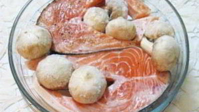 запеченный лосось