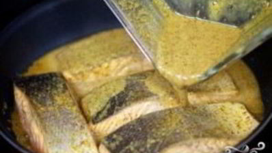 жареный лосось