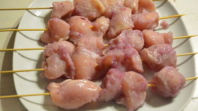 куриный шашлык в луковом маринаде