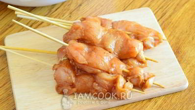 куриные шашлычки сатай
