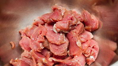 шашлычки из креветок и свинины