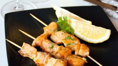 шашлычки из семги с карри