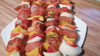 шашлычок из индюшки с розмарином