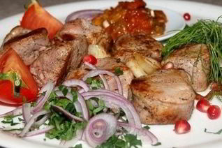 Шашлык из говядины по-узбекски