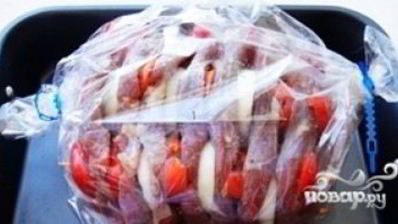 шашлык из говядины в духовке