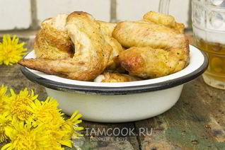 Шашлык из куриных крылышек