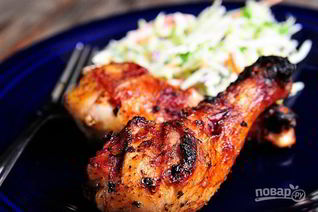 Шашлык из куриных ножек на шампурах