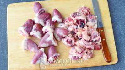 шашлык из куриных сердечек в духовке