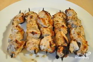 Шашлык из курицы в аэрогриле