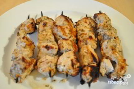 Шашлык из курицы в аэрогриле