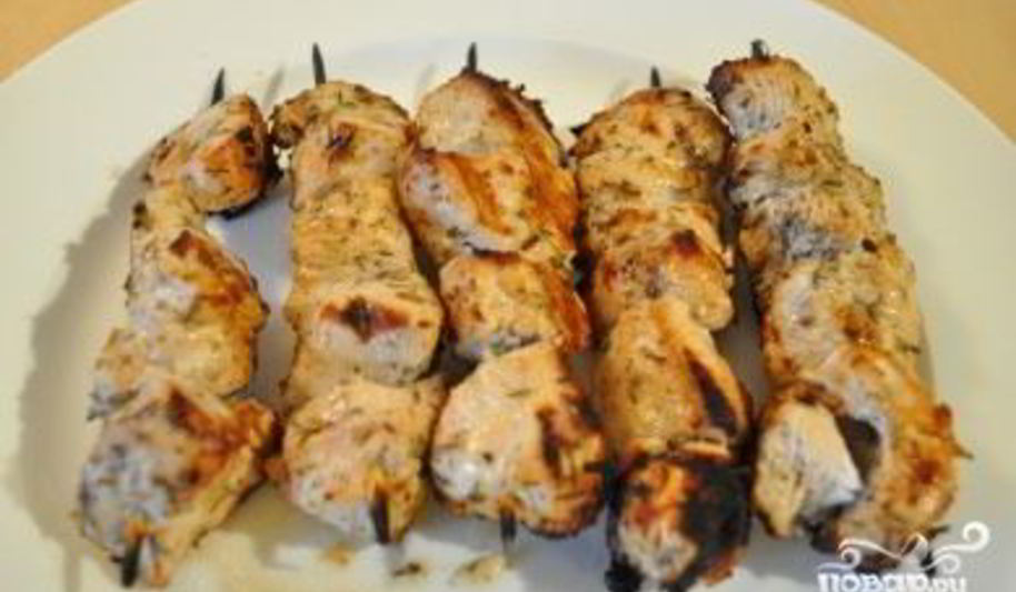 Рецепт шашлыка из курицы в аэрогриле