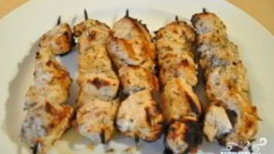 шашлык из курицы в аэрогриле