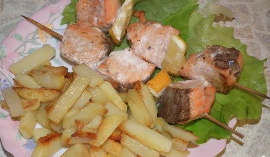 Рецепт шашлыка из семги