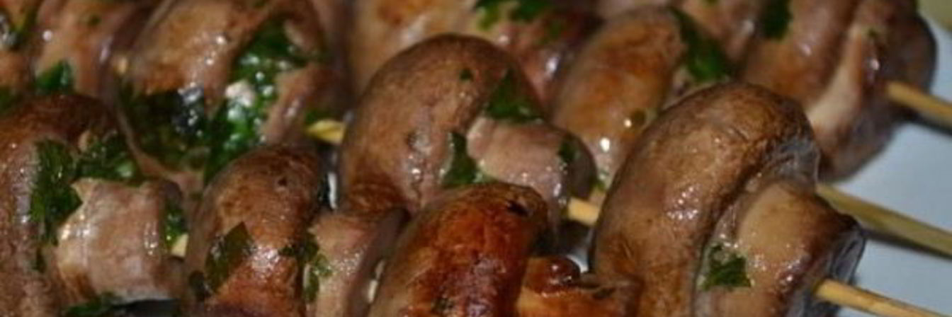Шашлык из шампиньонов