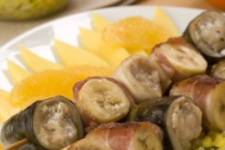 Шашлык из скумбрии с манговым соусом