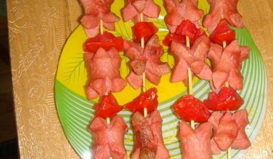 Рецепт шашлыка из сосисок