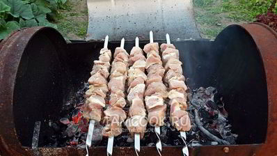 шашлык из свинины на пиве