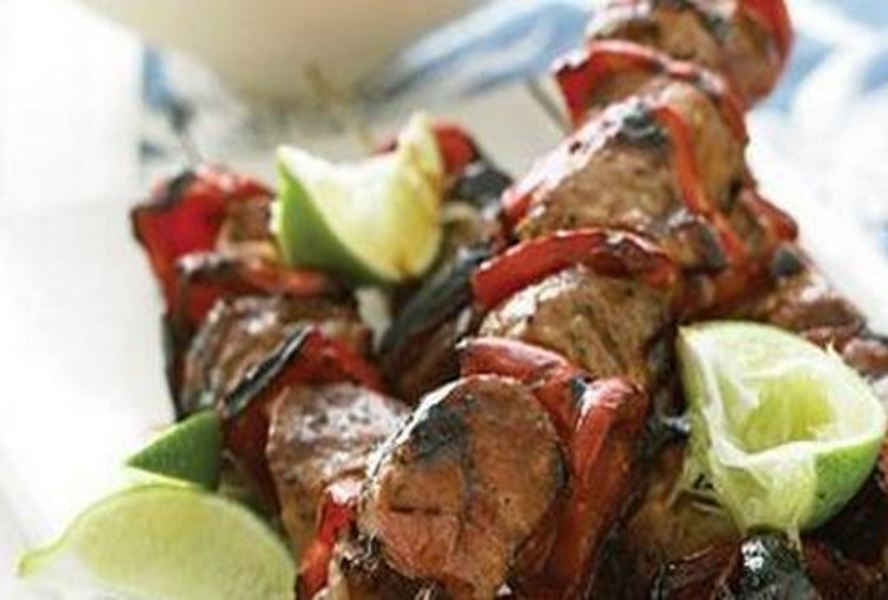 Шашлык из свинины с ананасом в гриле