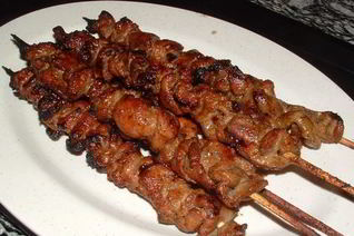 Шашлык из свинины с медом и апельсинами