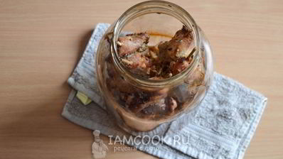 шашлык из свинины в банке в духовке