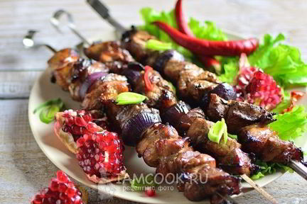 Шашлык из свиной лопатки