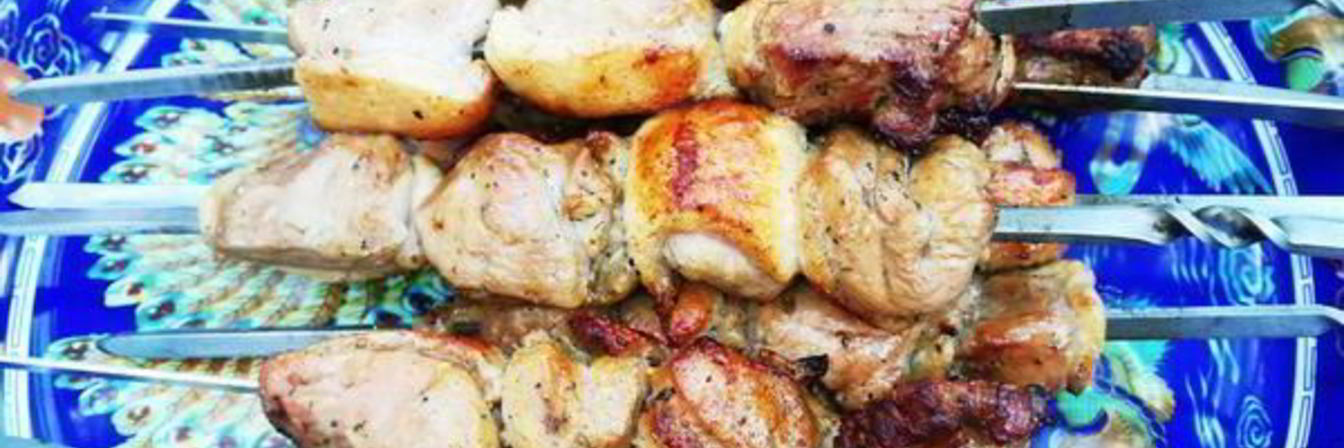 Шашлык из утки в коньяке