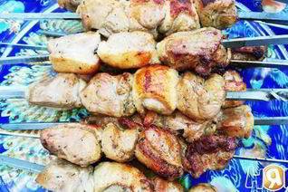 Шашлык из утки в коньяке