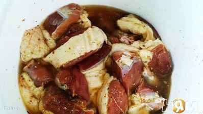 шашлык из утки в коньяке