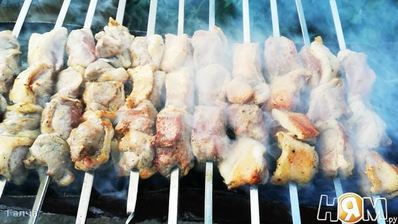 шашлык из утки в коньяке