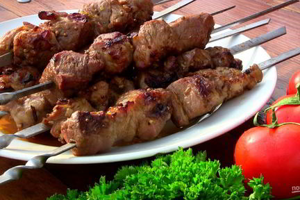 Шашлык на коньяке