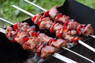 Шашлык с имбирем и сладким перцем
