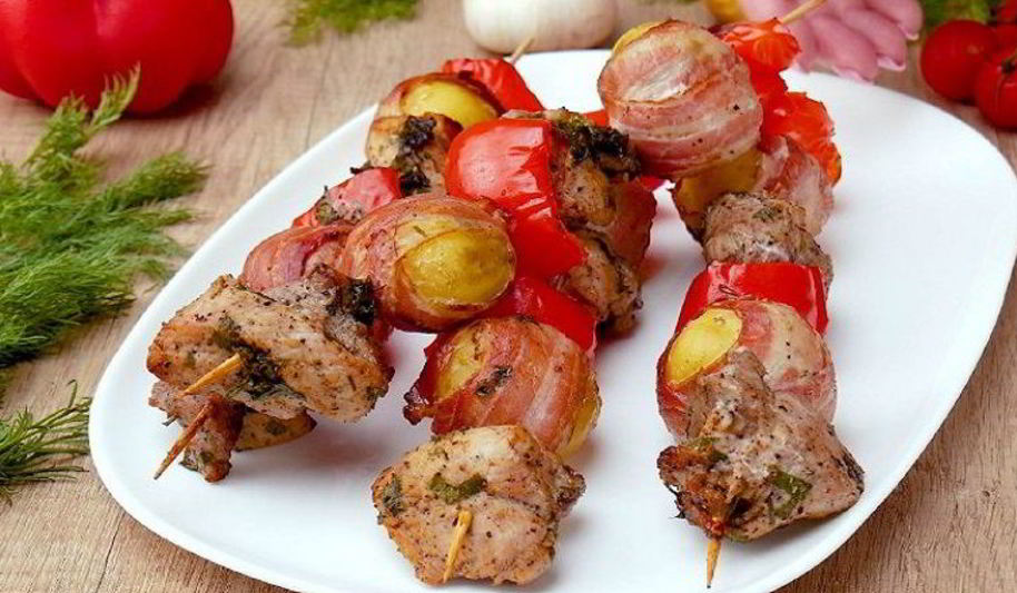 Рецепт шашлыка с картошкой