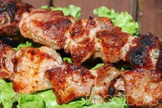 Шашлык с киви